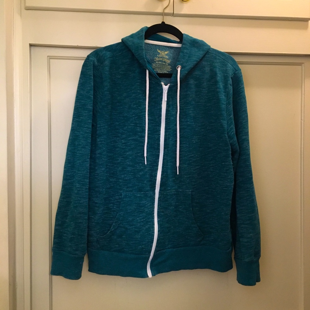 Cozy, Rich dark blue-green Hoodie!